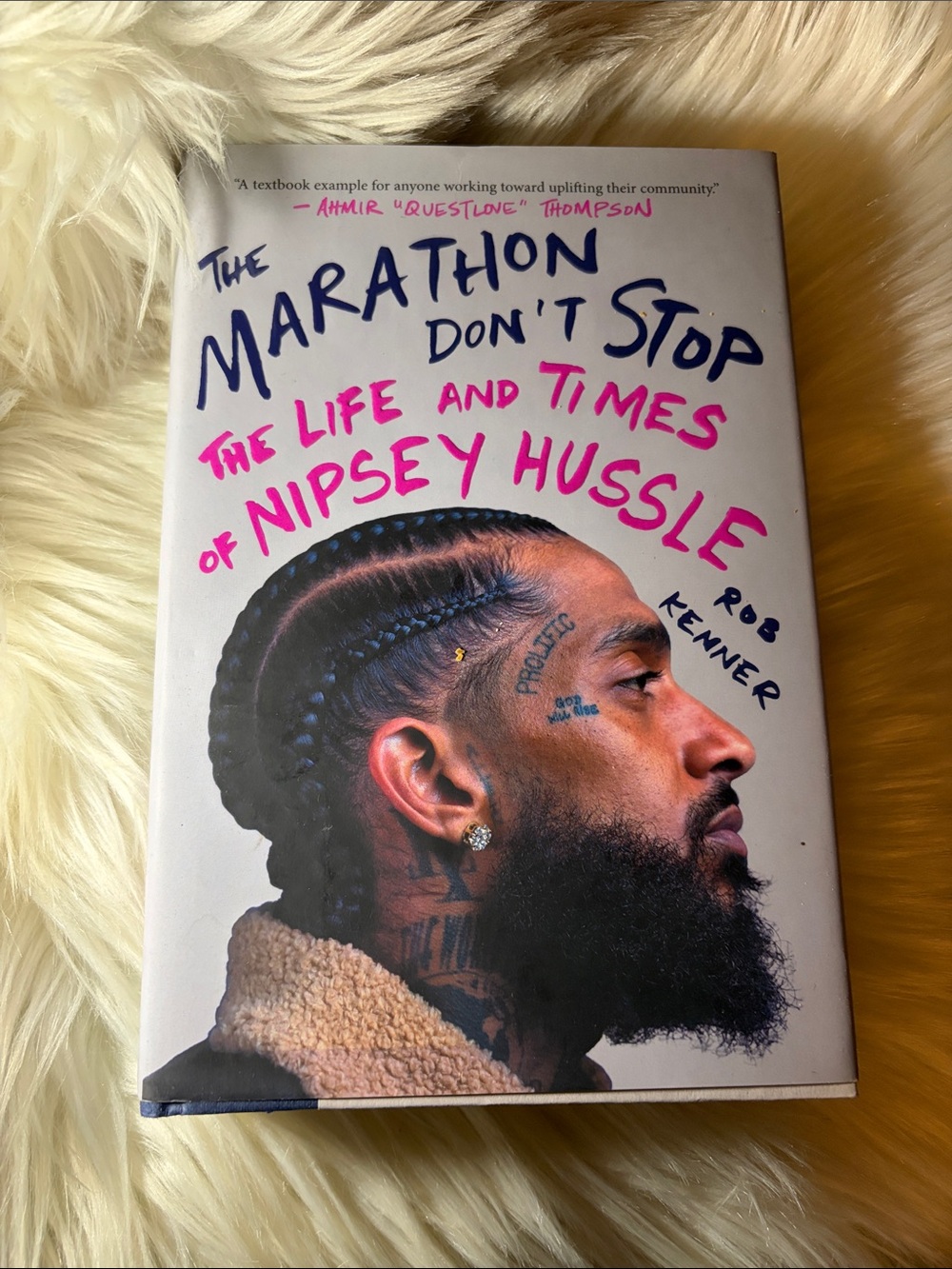 📚 3 for $15 📚 The Marathon Don't Stop Nipsey Hussle - White Hardcover